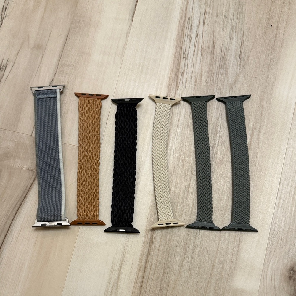 Braided Apple Watch Bands Set in Multiple Colors